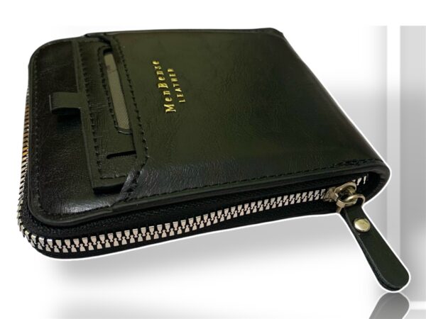 Men's Leather Zipper Wallet